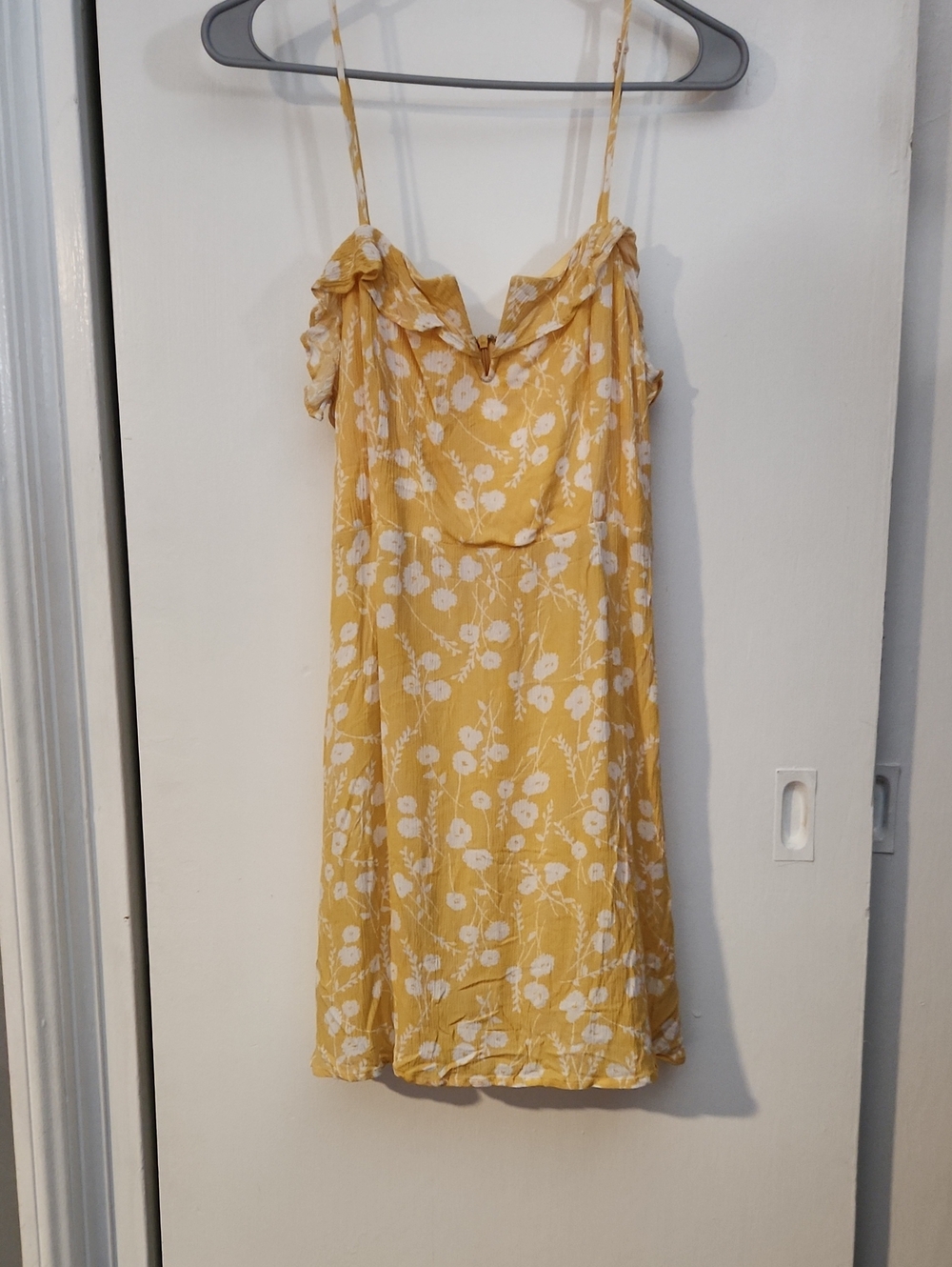 Yellow Floral Slip Dress